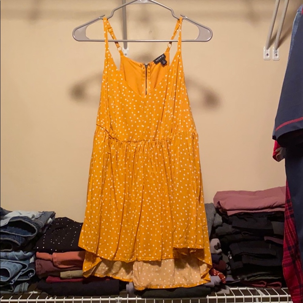 Torrid Mustard Yellow Polka Dot Top
